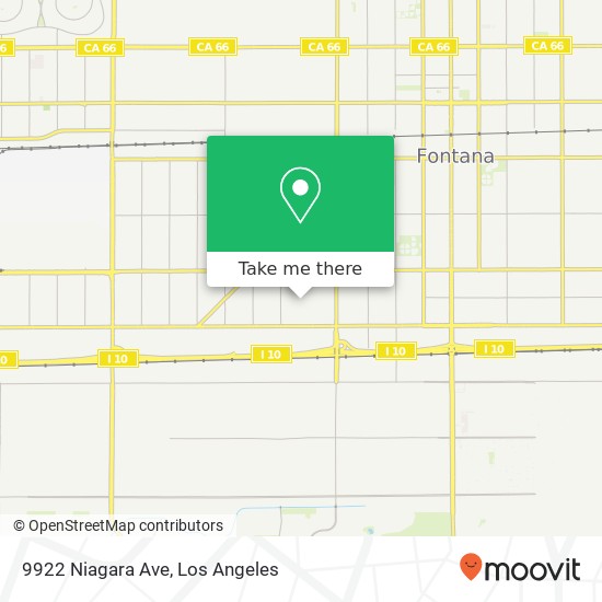 9922 Niagara Ave map