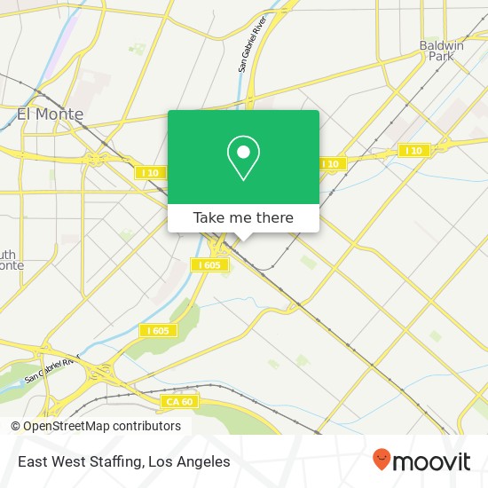 Mapa de East West Staffing