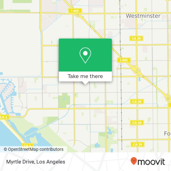 Mapa de Myrtle Drive