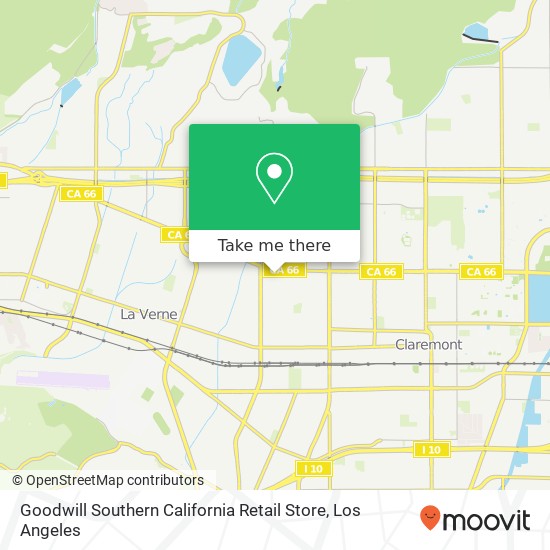 Goodwill Southern California Retail Store map