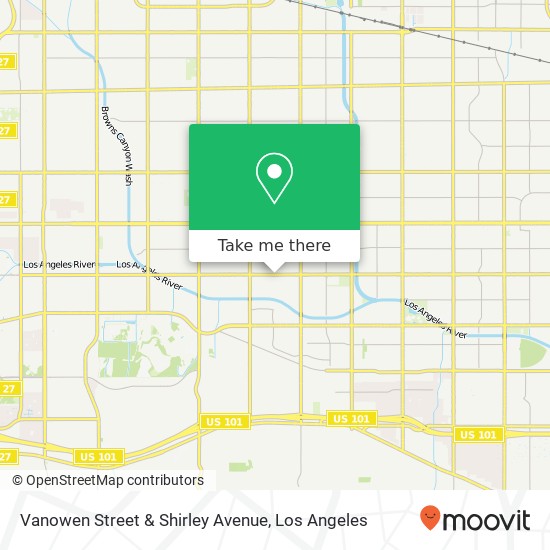 Mapa de Vanowen Street & Shirley Avenue