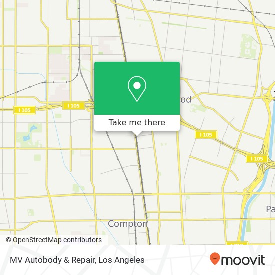 Mapa de MV Autobody & Repair