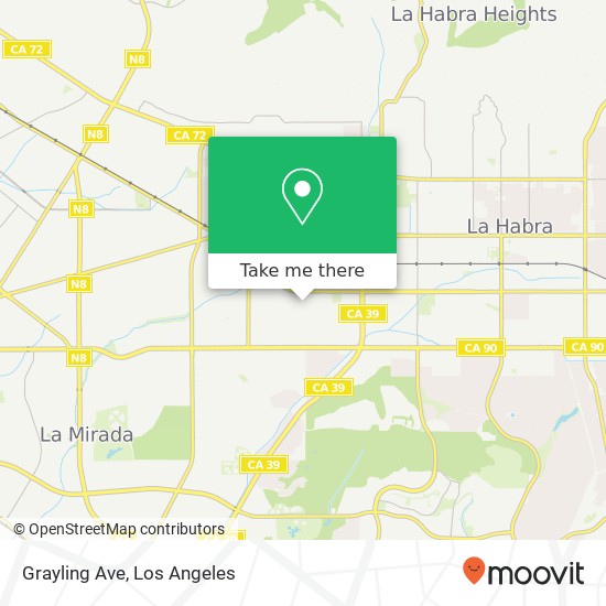 Grayling Ave map