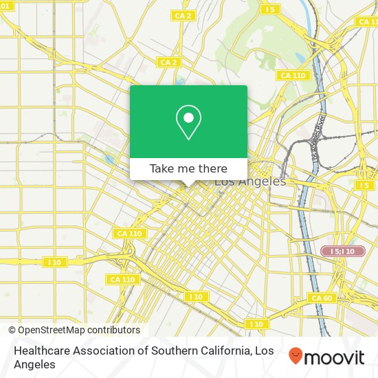 Mapa de Healthcare Association of Southern California