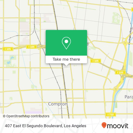 407 East El Segundo Boulevard map