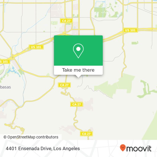 4401 Ensenada Drive map