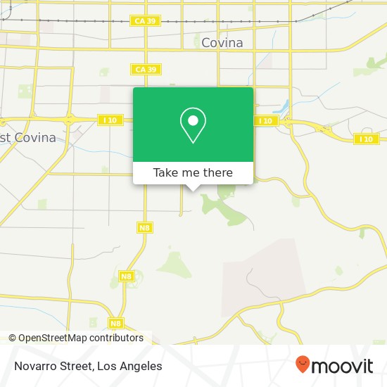 Novarro Street map