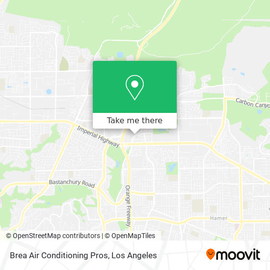 Brea Air Conditioning Pros map