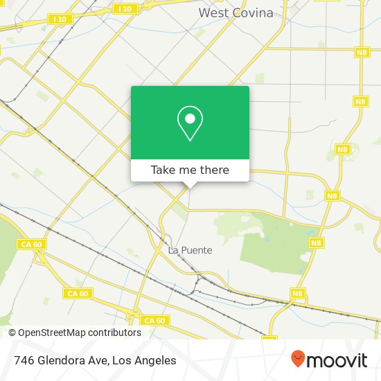 Mapa de 746 Glendora Ave