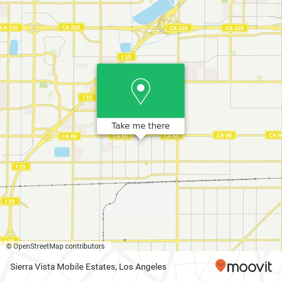 Sierra Vista Mobile Estates map