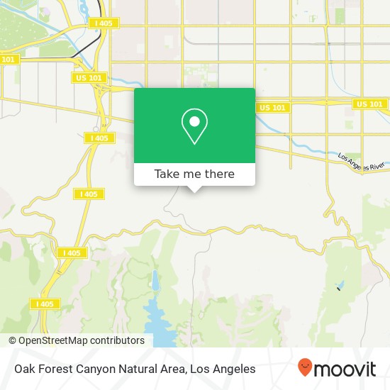 Mapa de Oak Forest Canyon Natural Area