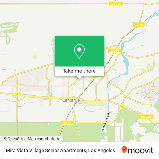 Mira Vista Village Senior Apartments map
