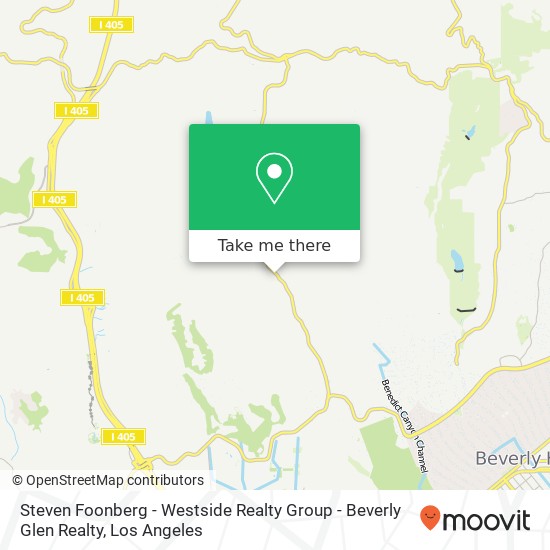 Mapa de Steven Foonberg - Westside Realty Group - Beverly Glen Realty