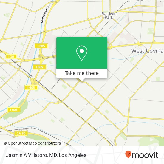 Mapa de Jasmin A Villatoro, MD