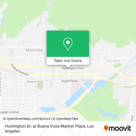 Huntington Dr. at Buena Vista Market Place map