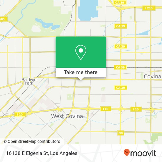 16138 E Elgenia St map