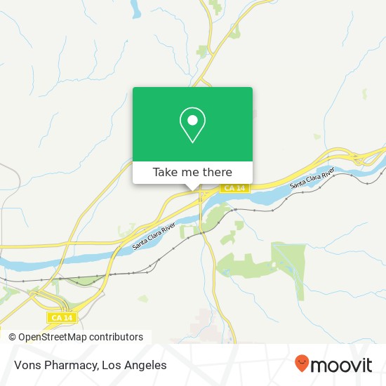 Mapa de Vons Pharmacy