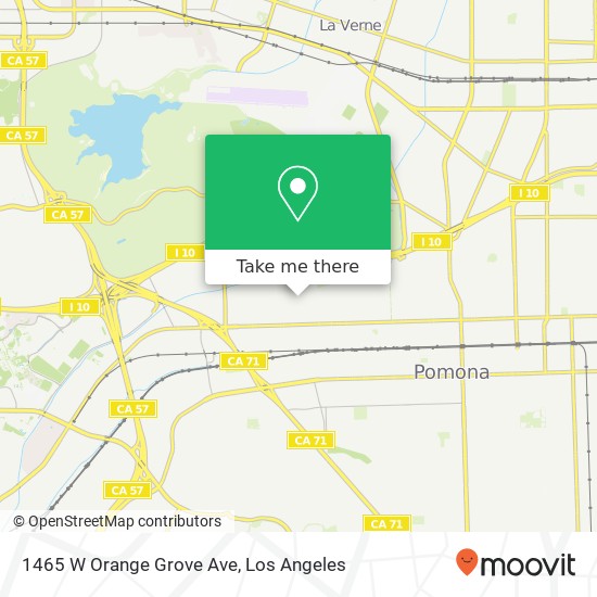 1465 W Orange Grove Ave map