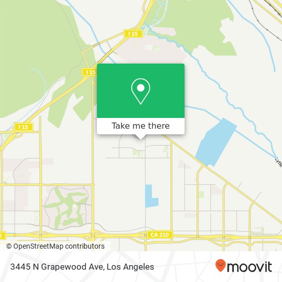 3445 N Grapewood Ave map