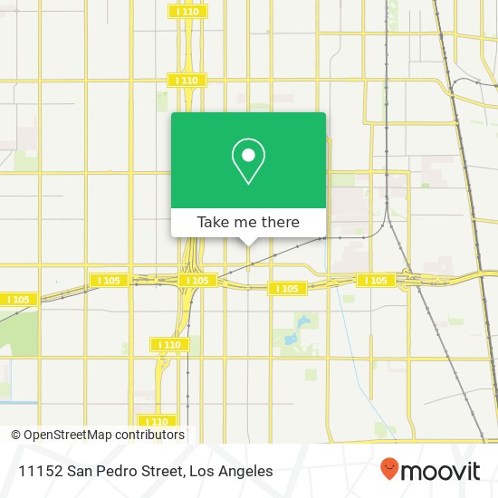 11152 San Pedro Street map
