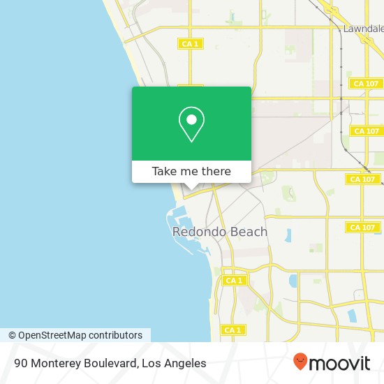 Mapa de 90 Monterey Boulevard