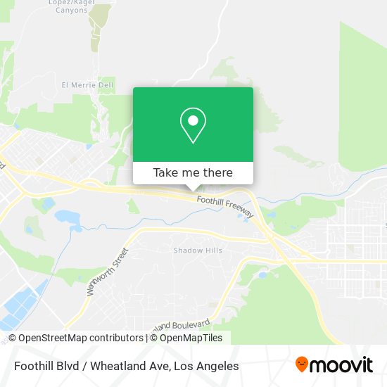 Foothill Blvd / Wheatland Ave map