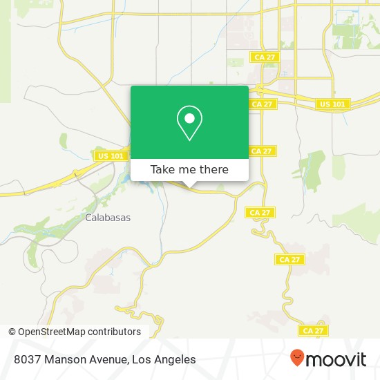 Mapa de 8037 Manson Avenue