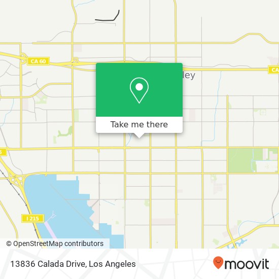 13836 Calada Drive map