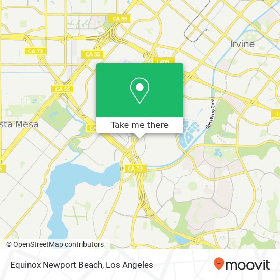 Equinox Newport Beach map