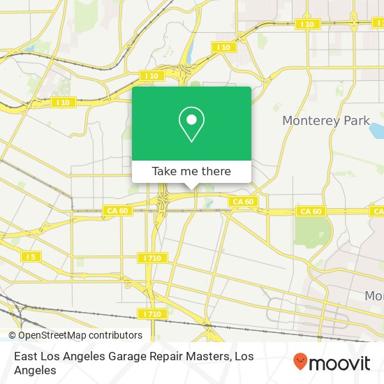 East Los Angeles Garage Repair Masters map