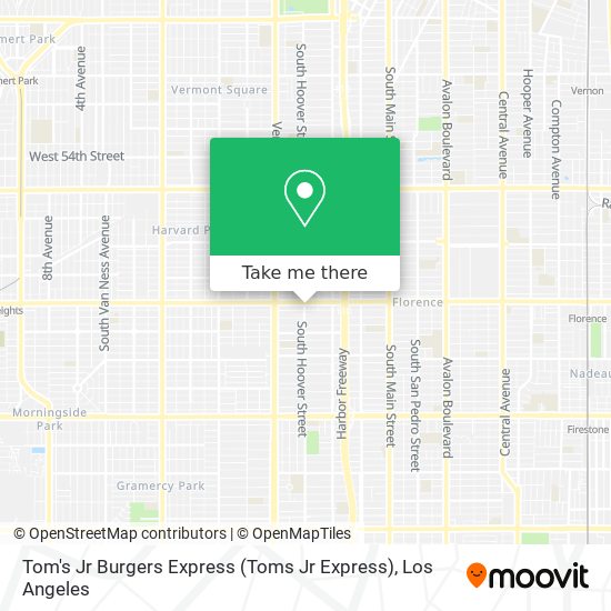 Mapa de Tom's Jr Burgers Express (Toms Jr Express)