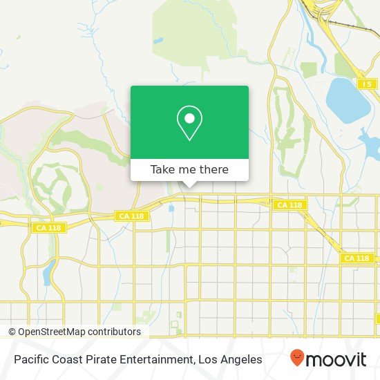 Pacific Coast Pirate Entertainment map