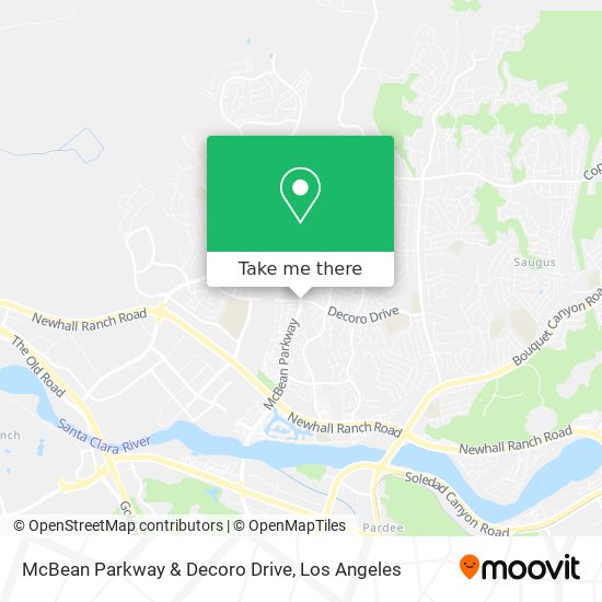 McBean Parkway & Decoro Drive map