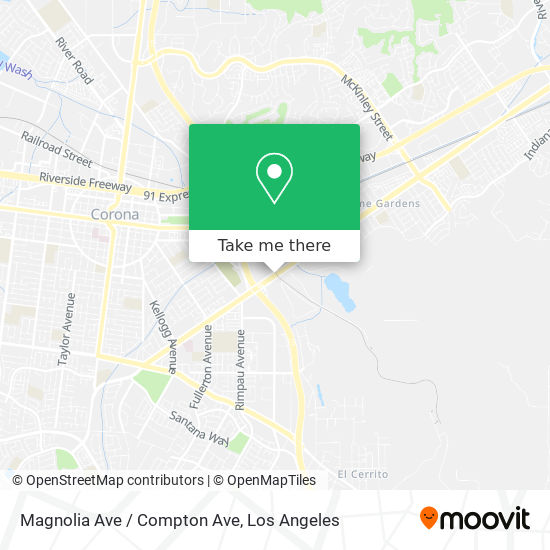 Magnolia Ave / Compton Ave map