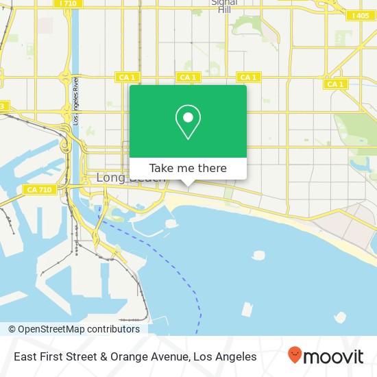 East First Street & Orange Avenue map