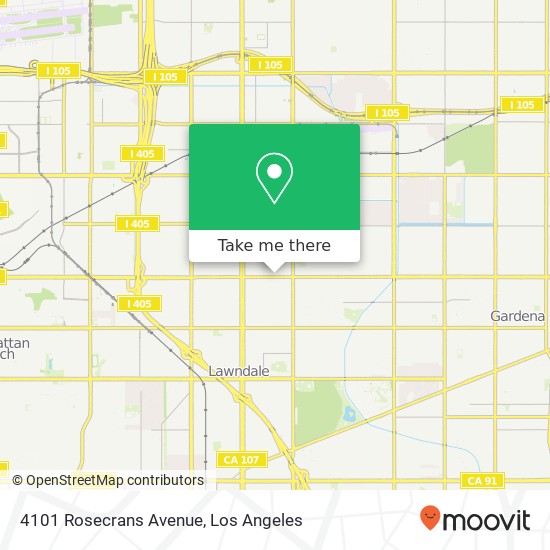 4101 Rosecrans Avenue map