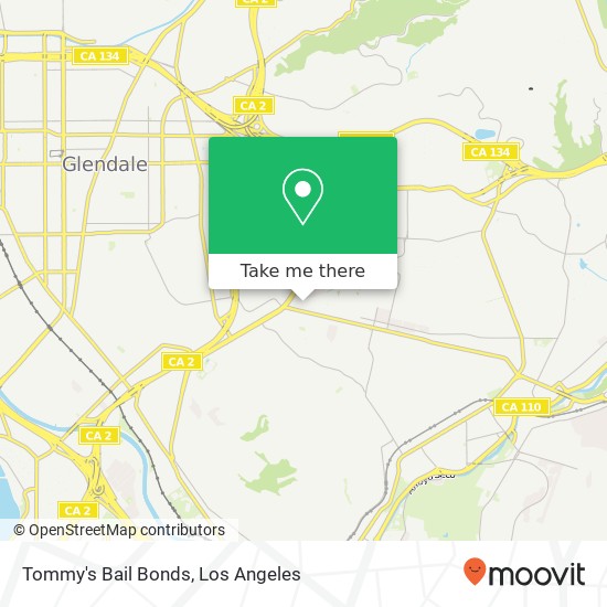 Tommy's Bail Bonds map