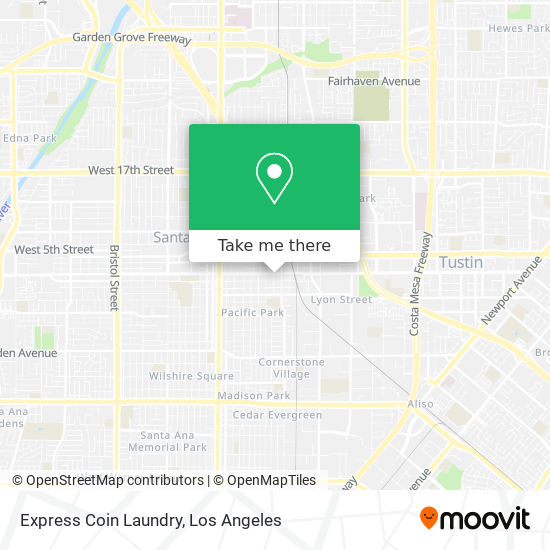 Express Coin Laundry map