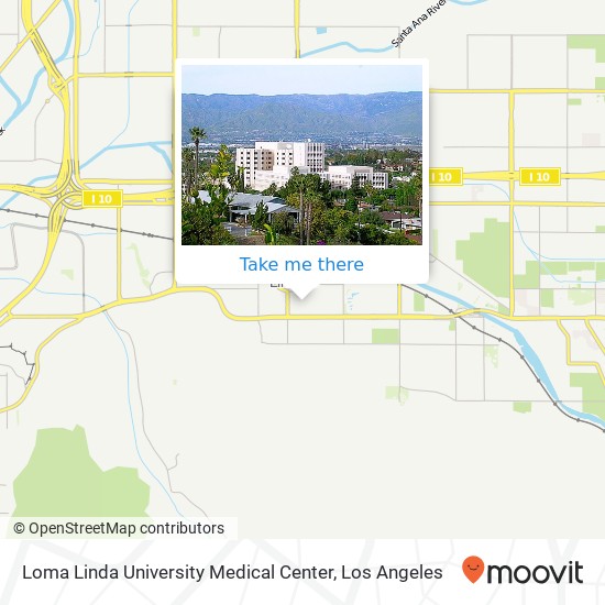Mapa de Loma Linda University Medical Center