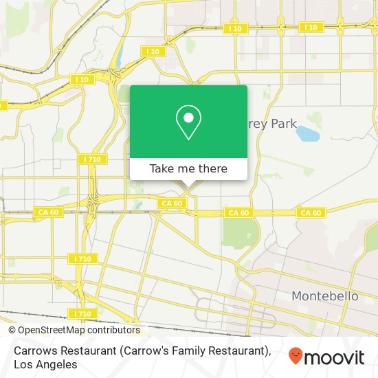 Carrows Restaurant (Carrow's Family Restaurant) map