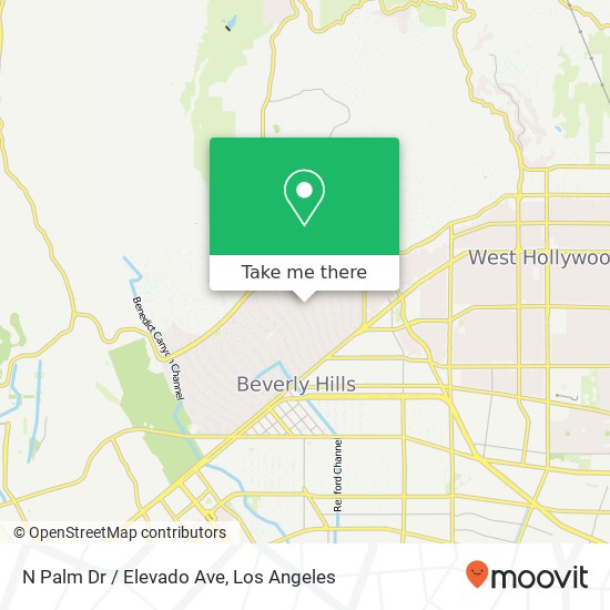 Mapa de N Palm Dr / Elevado Ave