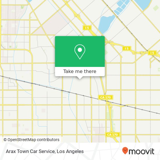 Arax Town Car Service map