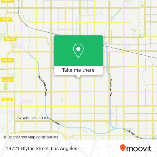 19721 Blythe Street map