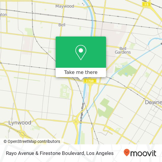 Rayo Avenue & Firestone Boulevard map