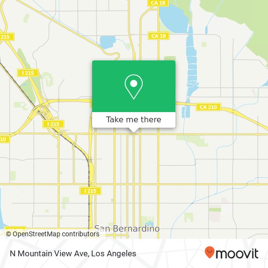 N Mountain View Ave map