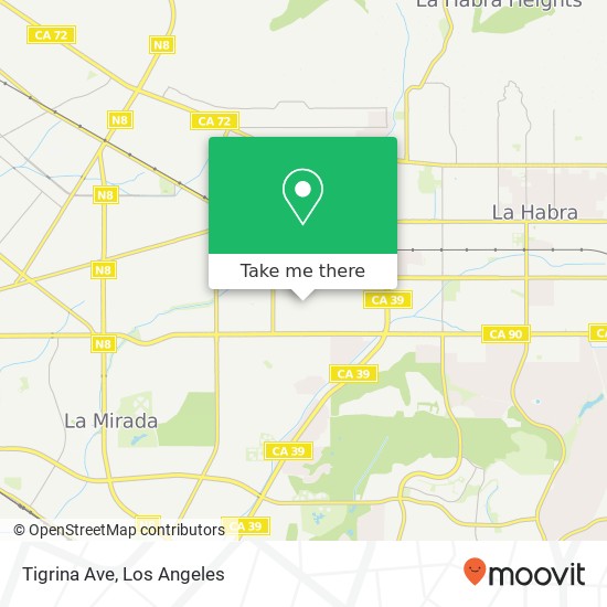 Tigrina Ave map