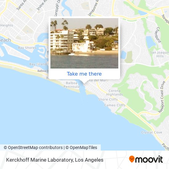 Mapa de Kerckhoff Marine Laboratory