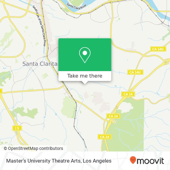 Mapa de Master's University Theatre Arts