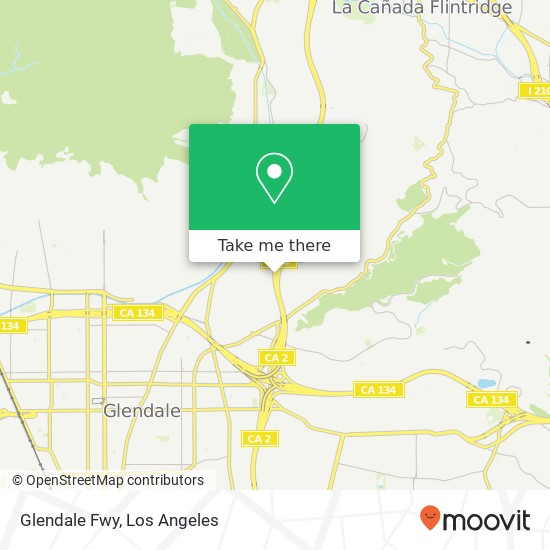 Mapa de Glendale Fwy