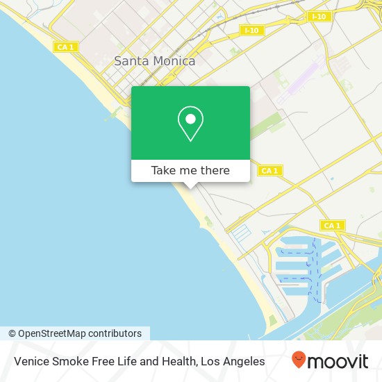 Venice Smoke Free Life and Health map